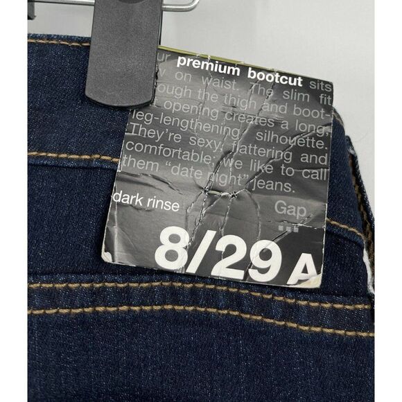 Gap Womens size 8 /29 Denim Dark Wash Premium Bootcut Zipper Closure $59.99 - Picture 4 of 5